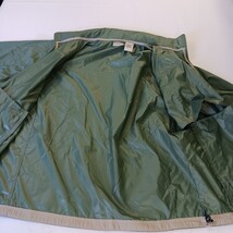 LL Bean 0AKC5 Men’s Green Hidden Hoodie Full Zip Nylon Jacket Size Medium image 10