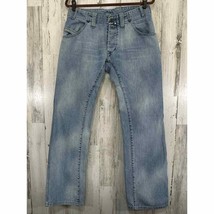 Vintage Diesel Mens Jeans 31x32.5 Button Fly Straight Leg 2003 Pocket Zi... - $34.61