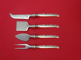 Flower Lane by Oneida Sterling Silver Cheese Serving Set 4 Piece HHWS  Custom - £201.90 GBP