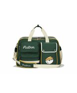 Malbon Golf Multi-pocket Boston Bag GREEN BEIGE - $259.00