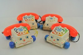 Fisher-Price Classic Vintage Toy Phone 747 Lot of 4 1961 Belgium USA Quaker Oats - $28.84