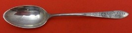 Antique Lily Engraved By Frank Smith Sterling Silver Coffee Spoon 5 1/2" - £30.86 GBP