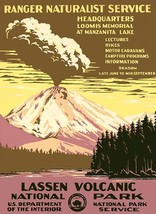 Lassen Volcanic National Park - 1938 - Travel Poster Magnet - £9.48 GBP