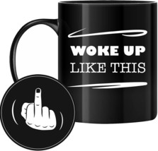 Birthday Gifts Woke Up Like This Funny Coffee Mugs 11 oz, Unique Funny Mugs for - £10.88 GBP