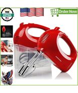 Lightweight 5-Speed Hand Mixer with Stainless Steel Attachments &amp; Easy S... - $34.64