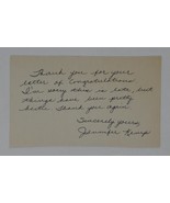 Jennifer Kemp Signed 3x5 Index Card Autographed Olympic Swimmer - £19.45 GBP