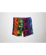 Vtg 90s Ocean Pacific OP Mens Medium Distressed Rainbow Lined Surf Short... - $61.38 CAD