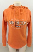 Denver Broncos NFL Hoodie Women&#39;s Orange Long Sleeve Hooded Sweatshirt S... - $15.73