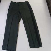 Tennessee Apparel Men’s 34S Poly/Wool Serge Army Green Trousers Black Stripe  image 11