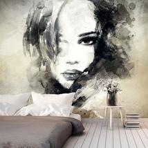 Tiptophomedecor Abstract Wallpaper Wall Mural - Mysterious Girl - £47.07 GBP+
