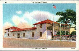The Old Custom House Monterey California Postcard  - £7.74 GBP