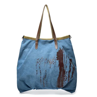 New Women Canvas Handbags Lady Large Tote Bag for School Shopping Travel Female  - £36.97 GBP