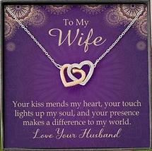 Your Kiss Mends My Heart Gift to Wife Inseparable Necklace Pendant 18k Rose Gold - £43.50 GBP
