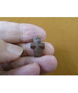(CR593-107) 5/8&quot; Fairy Stone CHRISTIAN CROSS oiled Staurolite Crystal MA... - €13,79 EUR