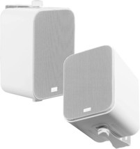 OSD Audio 3-Way Outdoor Patio 4&quot; Speaker Indoor Outdoor Stereo Pair White AP450 - £49.55 GBP