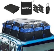 ZOSTERA Rooftop Cargo Carrier Car Roof Storage Bag Waterproof,21 Cubic Feet - £43.27 GBP