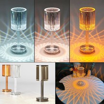 New Crystal Table Lamp Hotel Decoration Diamond Romantic Warm Led For Home Decor - £35.51 GBP