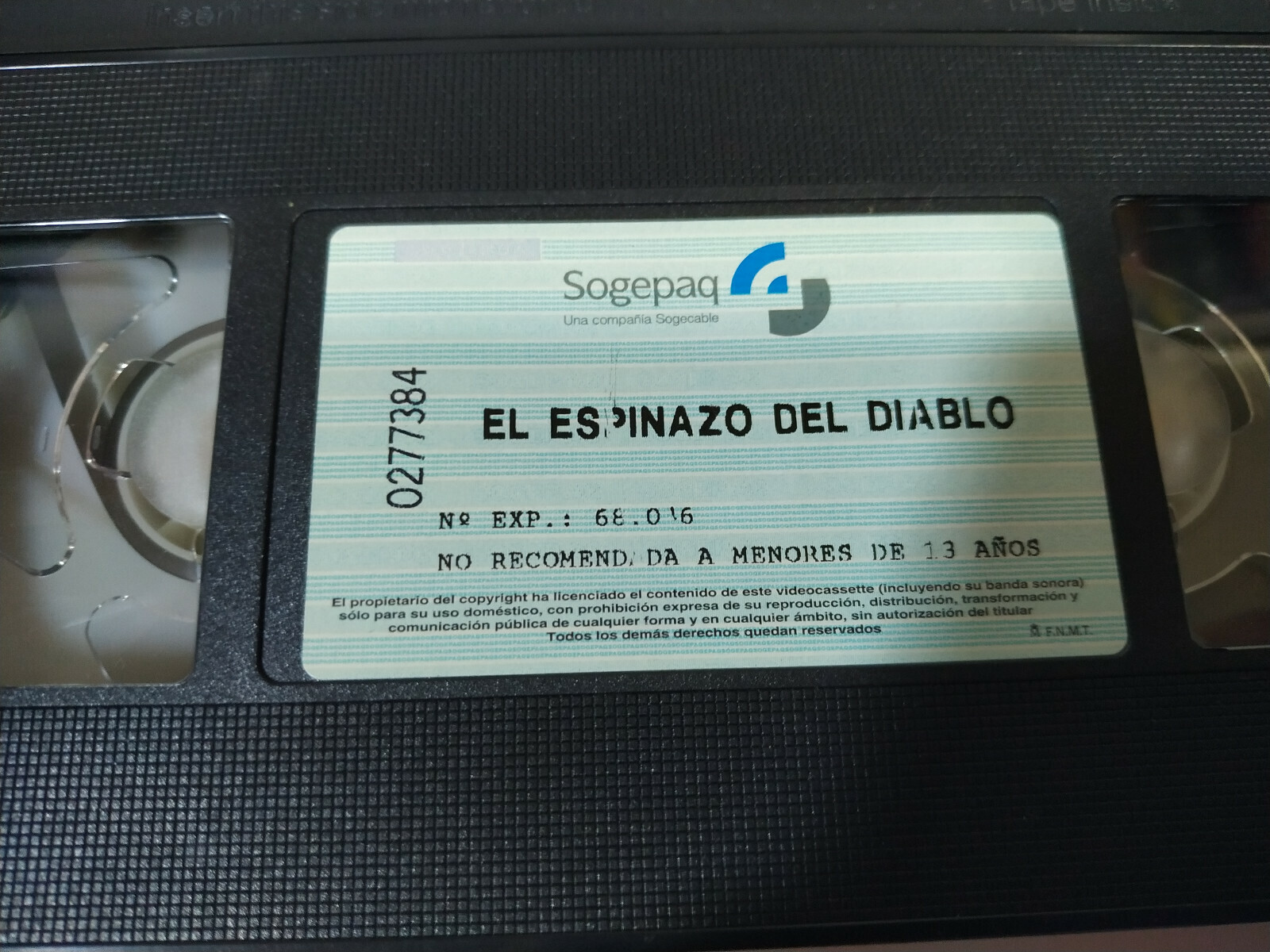 L'Espinazo Del Diablo Guillermo Del Toro Terrore - VHS Cinta Tape Spagnolo 3T Item image 2