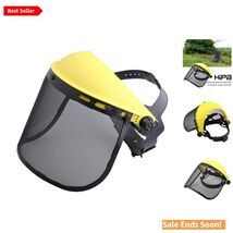 Adjustable Protective Helmet with Steel Mesh Visor for Landscaping &amp; Gar... - $50.44