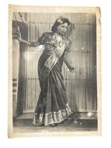 Indian Asian Woman Photograph Antique Vintage Dancer Actress 3&quot; x 2&quot; - $223.67 MXN