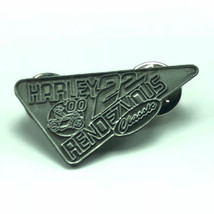 HARLEY DAVIDSON MOTORCYLE PINBACK PIN vintage badge emblem cycles rendev... - £11.83 GBP