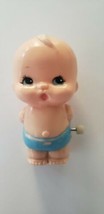 VINTAGE 1977 TOMY TOYS TAIWAN WIND UP WALKING BABY Hands Behind Back - W... - $7.99