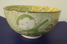 Ceramic Monkey Design Bowl Made In Japan - $11.65
