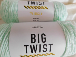 Big Twist Twinkle lot of 2 Mint Dye Lot 653549 - £12.33 GBP