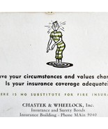 Chastek Wheelock Fire Insurance Promo Card Prisoner National Fire Group ... - $28.05 CAD