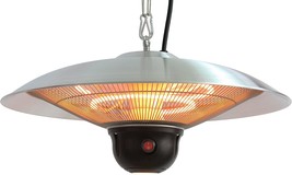 Model: Hea-21522 Silver, Energ Infrared Electric Outdoor Heater With Led... - $180.93