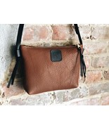 Milestone Genuine Leather Purse Bag Crossbody The Mocha - $44.99