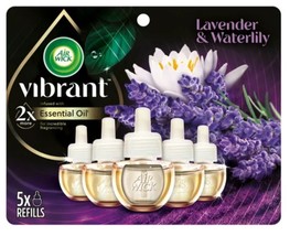 Air Wick Vibrant Scented Essential Oil Refills, Lavender &amp; Waterlily, Pa... - £22.26 GBP