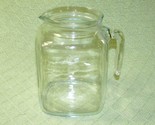 VINTAGE BORMIOLI ROCCO GLASS JUG PITCHER MADE IN ITALY WATER JUICE CLEAR... - $27.00