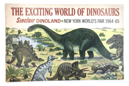 1964-65 NY World&#39;s Fair Sinclair Dinoland - The Exciting World of Dinosaurs - £14.15 GBP