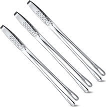3 Pieces Korean and Japanese BBQ Tongs Stainless Steel Grill Tongs Kitch... - £13.53 GBP