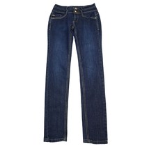C est Toi Pants Womens 0 Blue Skinny Low Rise Stretch Zip Dark Wash Deni... - $39.85 CAD