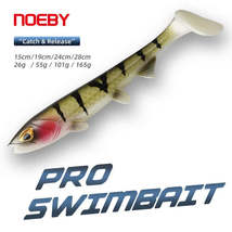 Noeby Pike Fishing Soft Lure 15cm 26g 19cm 55g 24cm 101g 28cm 165g Sinki... - £6.53 GBP+