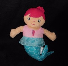 2010 Garanimals Pink Hair Mermaid Doll Terry Cloth Stuffed Animal Plush Toy Soft - $14.25