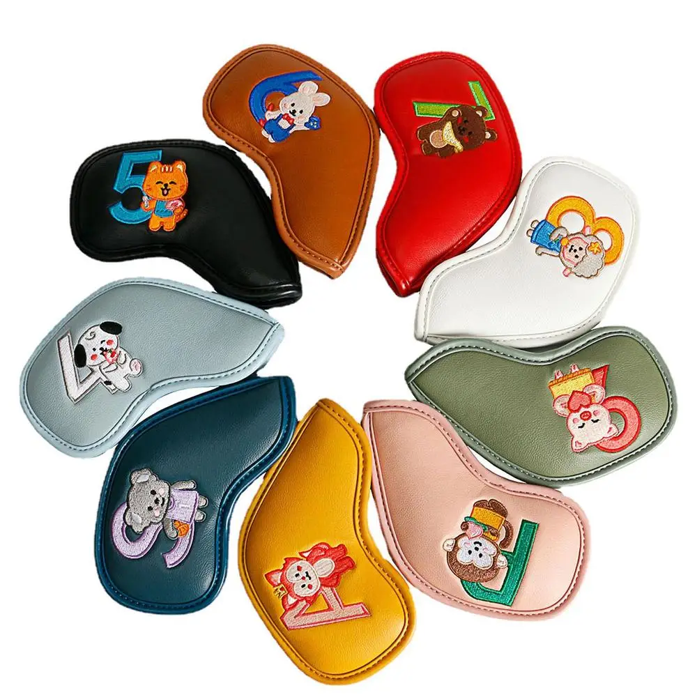 10pcs Golf  Club Head Cover  Accessories Wees Covers Embroidery Waterproof Golf  - £136.72 GBP