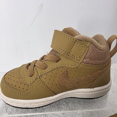 Nike Court Borough Mid 'Wheat' Toddler Size 5C Shoes 870027-701 Athletic Item image 9