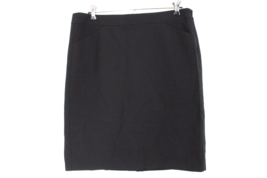 Theory 10 Black Wool Stretch Unlined Mango Tailor Pencil Skirt USA - £23.15 GBP