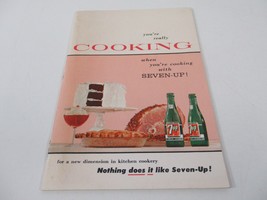 7Up Recipe Book Cooking with Seven-Up Vintage Retro Cookbook 1957 USA - £17.65 GBP