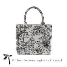 2022  Designer Handbag Women   Bag Shopper Designer Bag Jacquard Embroidery Shou - £37.80 GBP