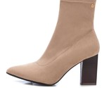 Xti Women&#39;s Suede Dress Booties Beige - $71.00