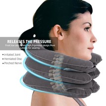 Cervical Traction Collar Neck Correction Support Device Posture Corrector Pain R - £15.02 GBP+