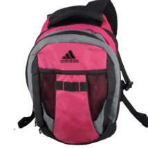 Adidas Backpack Bookbag 2 Exterior Pockets Large Main Zip Close 2 Side P... - £14.05 GBP