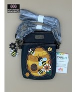 BEEHIVE BEE CELLPHONE CROSSBODY PURSE BAG NAVY CHALA - $39.11
