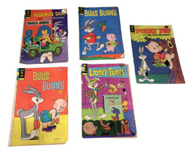 Gold Key Vintage Lot Of 5 Bugs Bunny Theme Comics  - £9.46 GBP