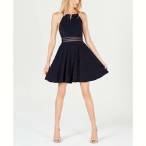 City Studios Juniors Metallic Lace Illusion Dress - $24.00