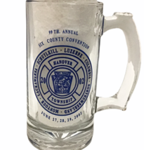 Firefighters Prayer Hanover PA 6 County 99th Annual Convention Glass Bee... - $31.49